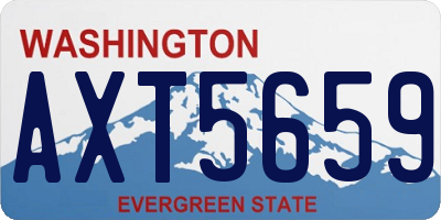 WA license plate AXT5659