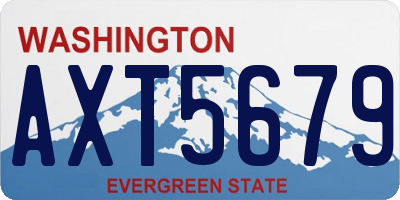 WA license plate AXT5679