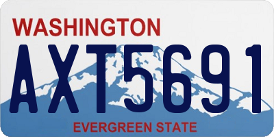 WA license plate AXT5691