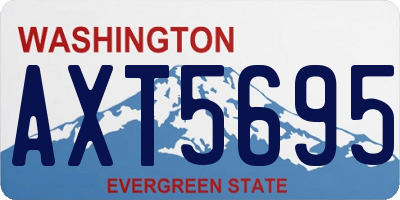 WA license plate AXT5695