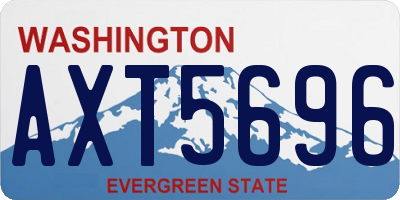 WA license plate AXT5696