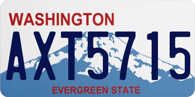WA license plate AXT5715