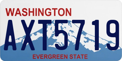 WA license plate AXT5719