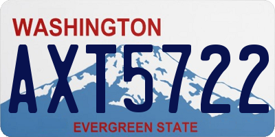 WA license plate AXT5722