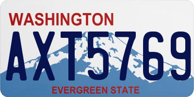 WA license plate AXT5769