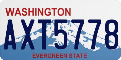 WA license plate AXT5778