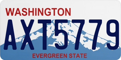 WA license plate AXT5779