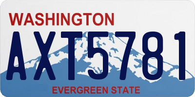 WA license plate AXT5781