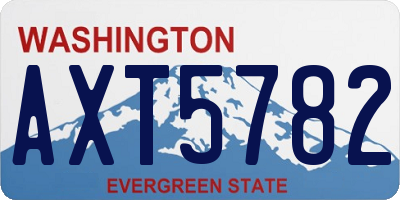WA license plate AXT5782