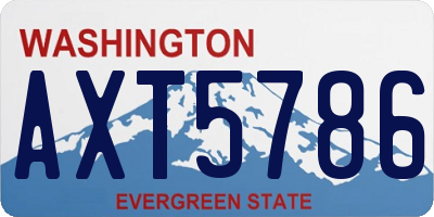 WA license plate AXT5786