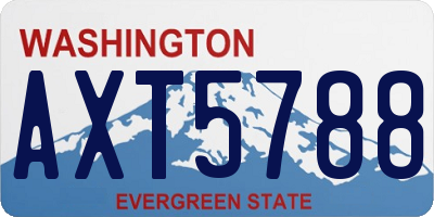 WA license plate AXT5788