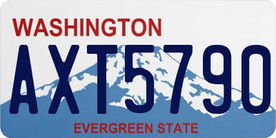 WA license plate AXT5790