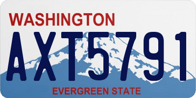 WA license plate AXT5791