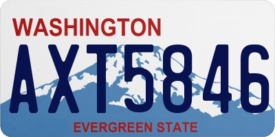 WA license plate AXT5846