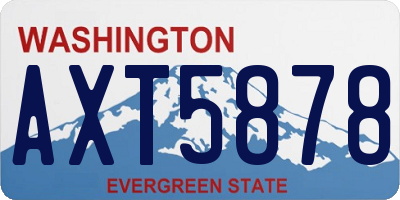 WA license plate AXT5878