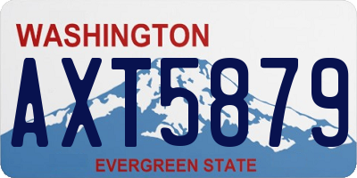 WA license plate AXT5879