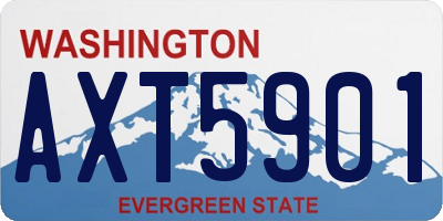 WA license plate AXT5901