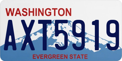 WA license plate AXT5919