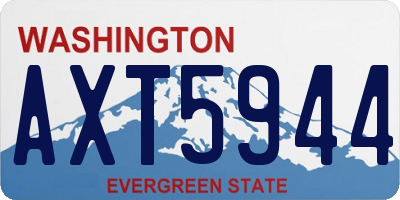 WA license plate AXT5944