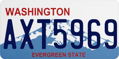 WA license plate AXT5969