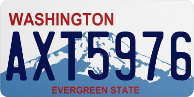 WA license plate AXT5976