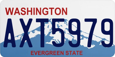 WA license plate AXT5979