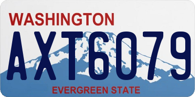 WA license plate AXT6079