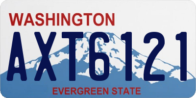 WA license plate AXT6121