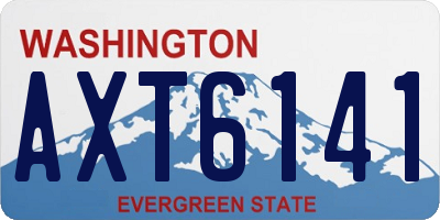 WA license plate AXT6141