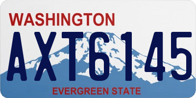 WA license plate AXT6145