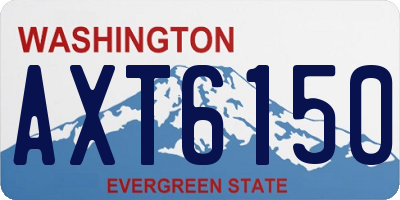 WA license plate AXT6150