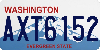 WA license plate AXT6152