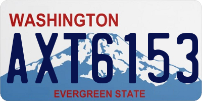 WA license plate AXT6153