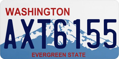 WA license plate AXT6155