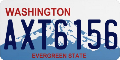 WA license plate AXT6156