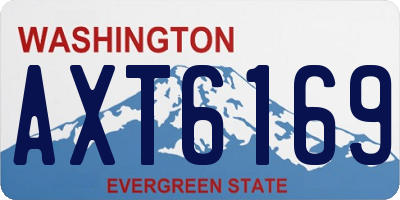 WA license plate AXT6169