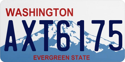 WA license plate AXT6175