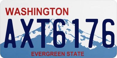 WA license plate AXT6176
