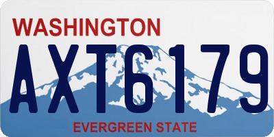 WA license plate AXT6179