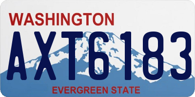 WA license plate AXT6183