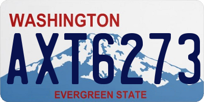 WA license plate AXT6273