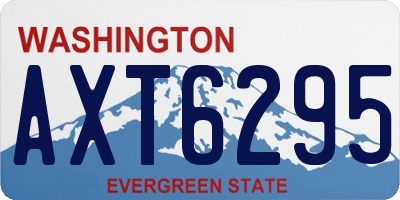 WA license plate AXT6295