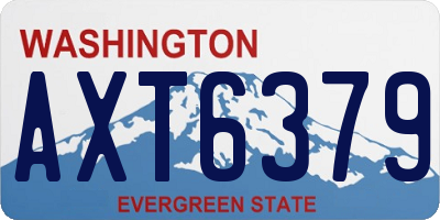 WA license plate AXT6379