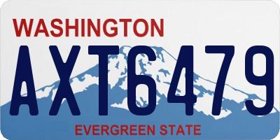 WA license plate AXT6479