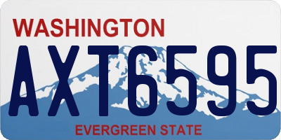 WA license plate AXT6595