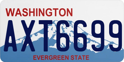 WA license plate AXT6699