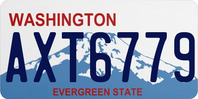 WA license plate AXT6779