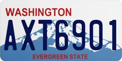 WA license plate AXT6901