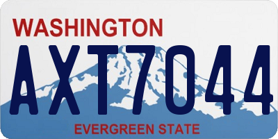 WA license plate AXT7044