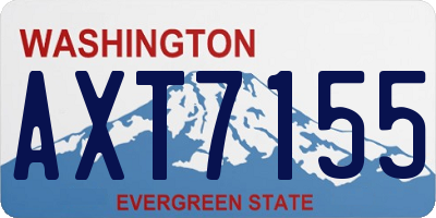 WA license plate AXT7155